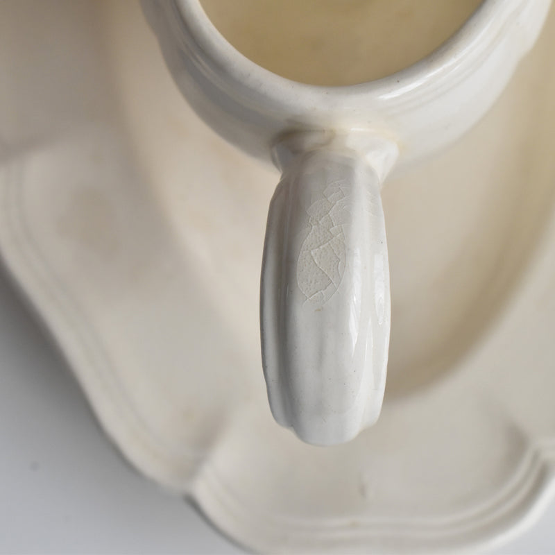 Vintage Saucier, Digoin & Sarreguemines, Scalloped Rim