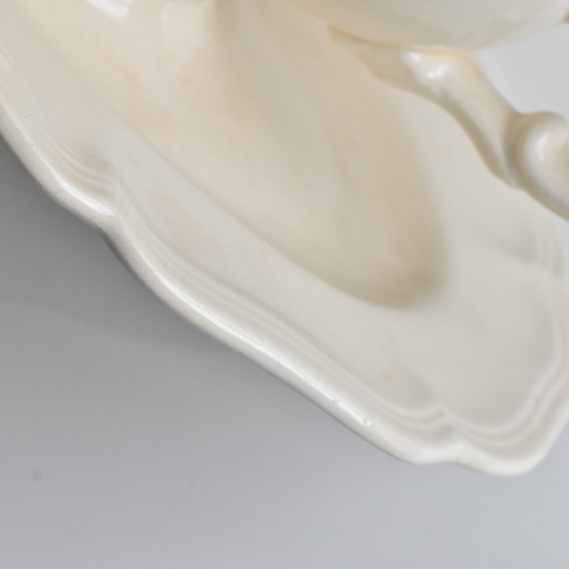 Vintage Saucier, Digoin & Sarreguemines, Scalloped Rim