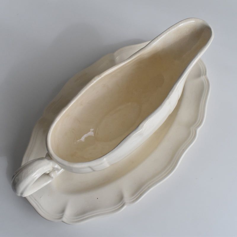 Vintage Saucier, Digoin & Sarreguemines, Scalloped Rim