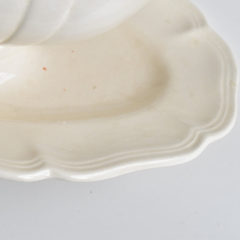 Vintage Saucier, Digoin & Sarreguemines, Scalloped Rim