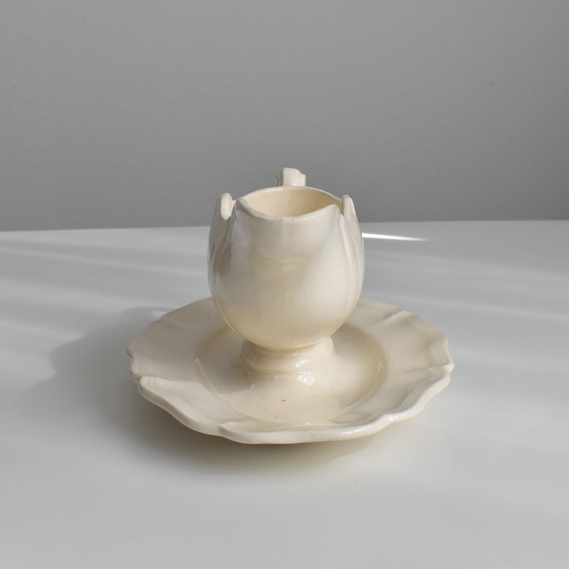 Vintage Saucier, Digoin & Sarreguemines, Scalloped Rim