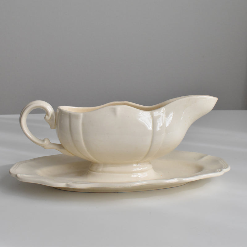 Vintage Saucier, Digoin & Sarreguemines, Scalloped Rim