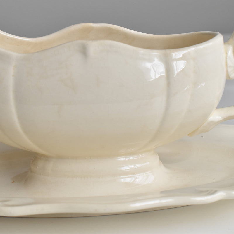 Vintage Saucier, Digoin & Sarreguemines, Scalloped Rim