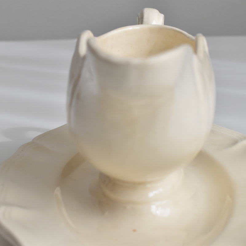Vintage Saucier, Digoin & Sarreguemines, Scalloped Rim