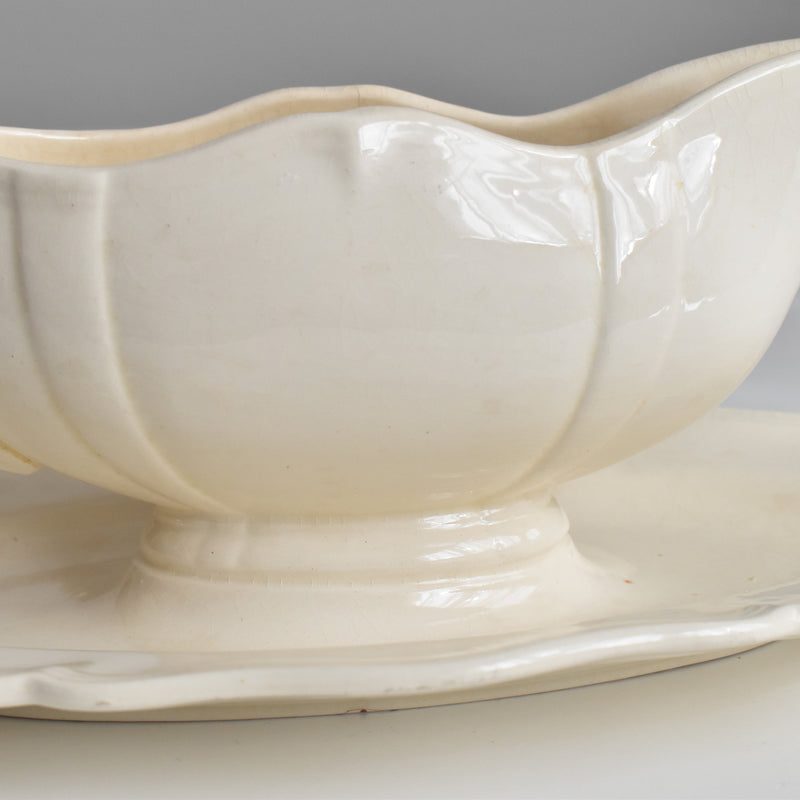 Vintage Saucier, Digoin & Sarreguemines, Scalloped Rim