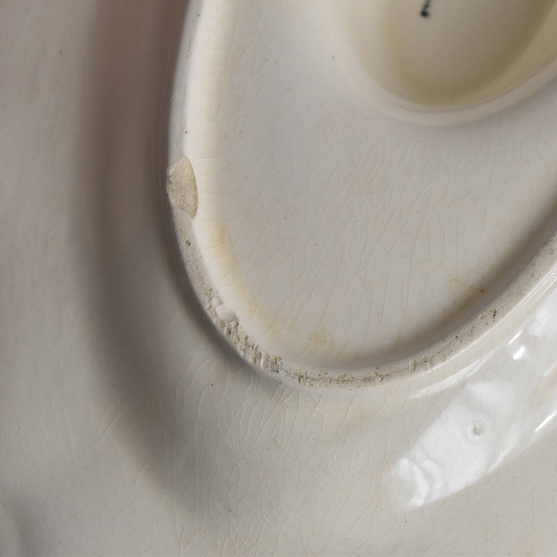 Vintage Saucier, Digoin & Sarreguemines, Scalloped Rim