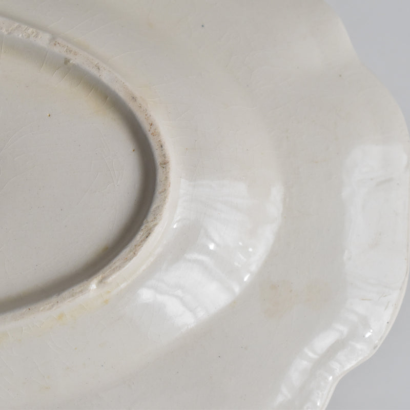 Vintage Saucier, Digoin & Sarreguemines, Scalloped Rim