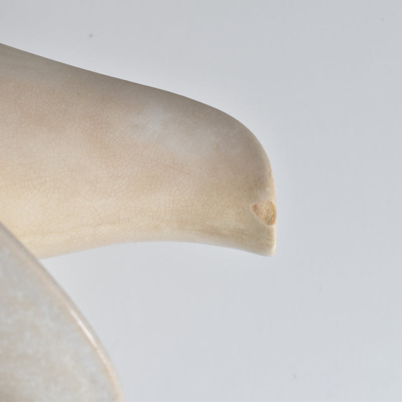 Antique Saucier Sarreguemines Swan
