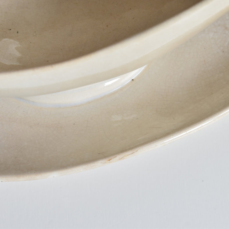 Antique Saucier Sarreguemines Swan