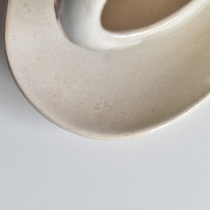 Antique Saucier Sarreguemines Swan
