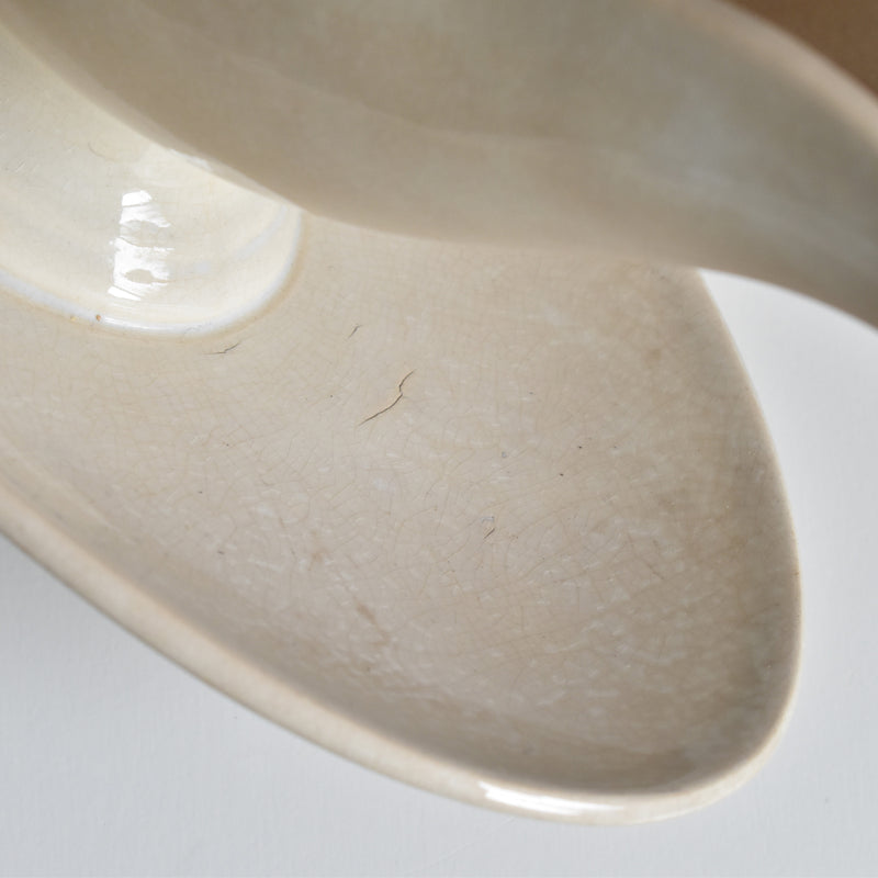 Antique Saucier Sarreguemines Swan