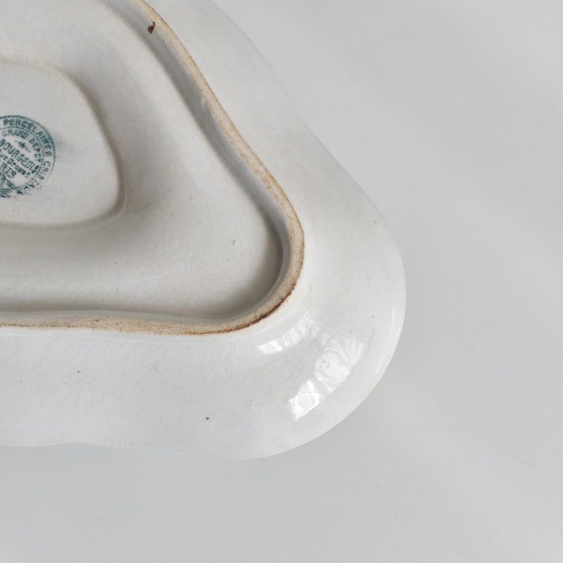 Antique Sauce Boat - Emile Bourgeois Gui & Houx (Holly and Mistletoe)