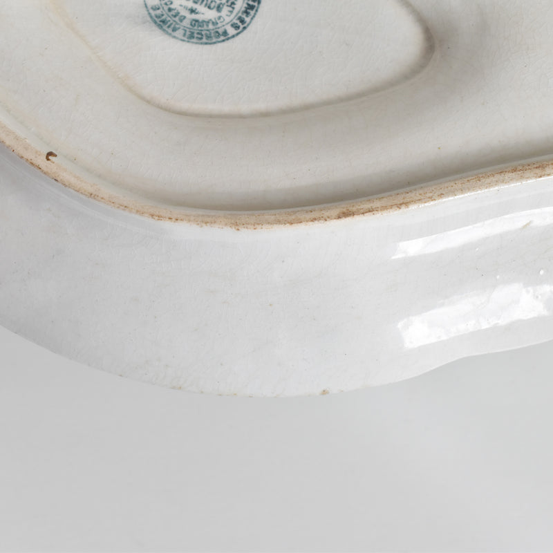 Antique Sauce Boat - Emile Bourgeois Gui & Houx (Holly and Mistletoe)