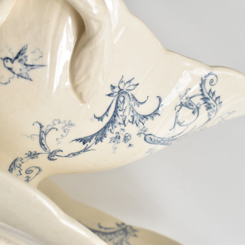 Antique Gien Rinçeaux Sauce Boat