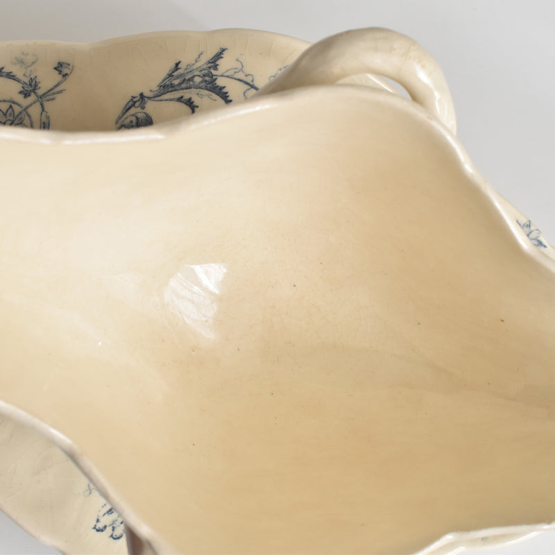 Antique Gien Rinçeaux Sauce Boat
