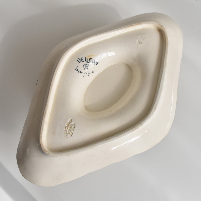 Antique Sauce Boat Longchamp Vellada (Mistletoe)