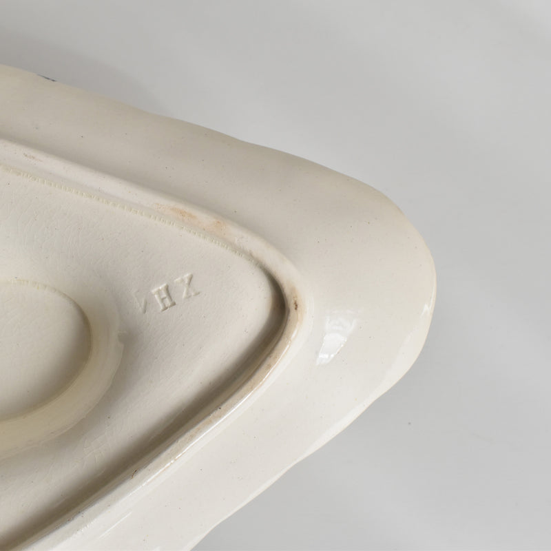 Antique Sauce Boat Longchamp Vellada (Mistletoe)