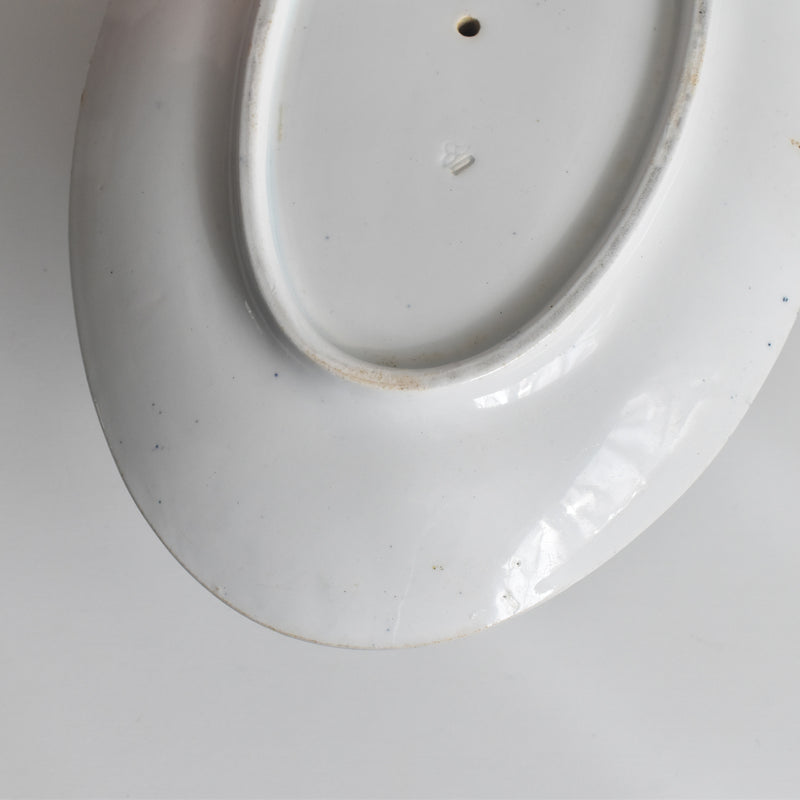 Antique Sauce Boat Luneville Moustier