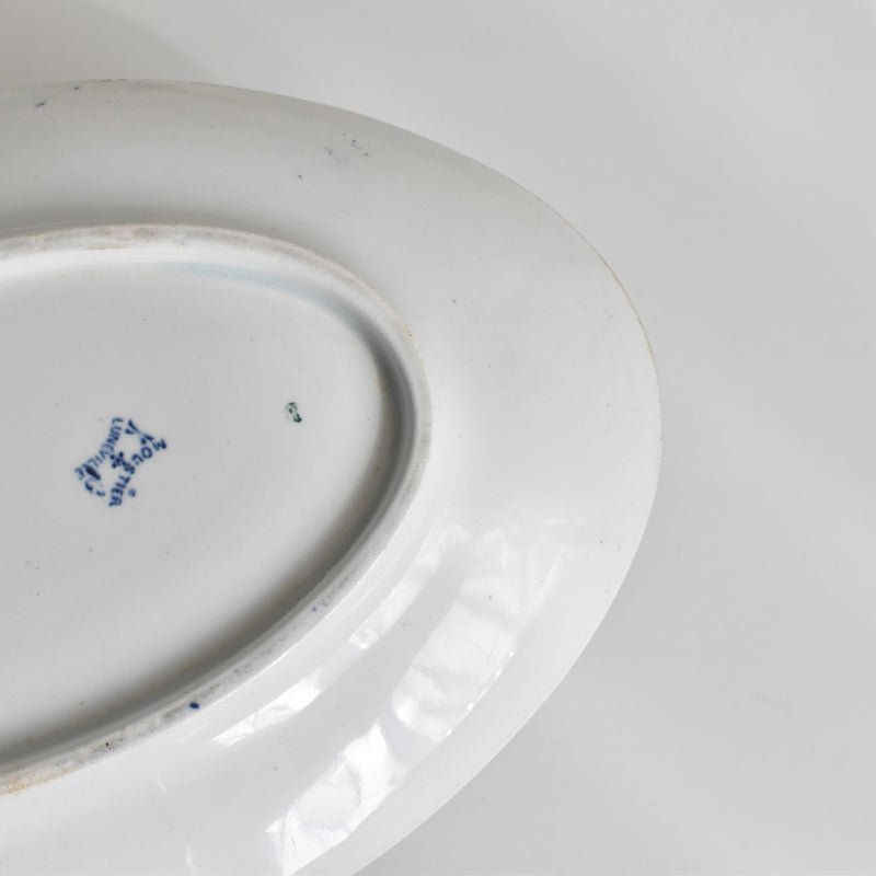 Antique Sauce Boat Luneville Moustier