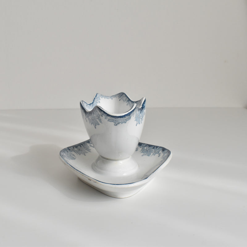 Antique sauce boat Saint-Amand Platane