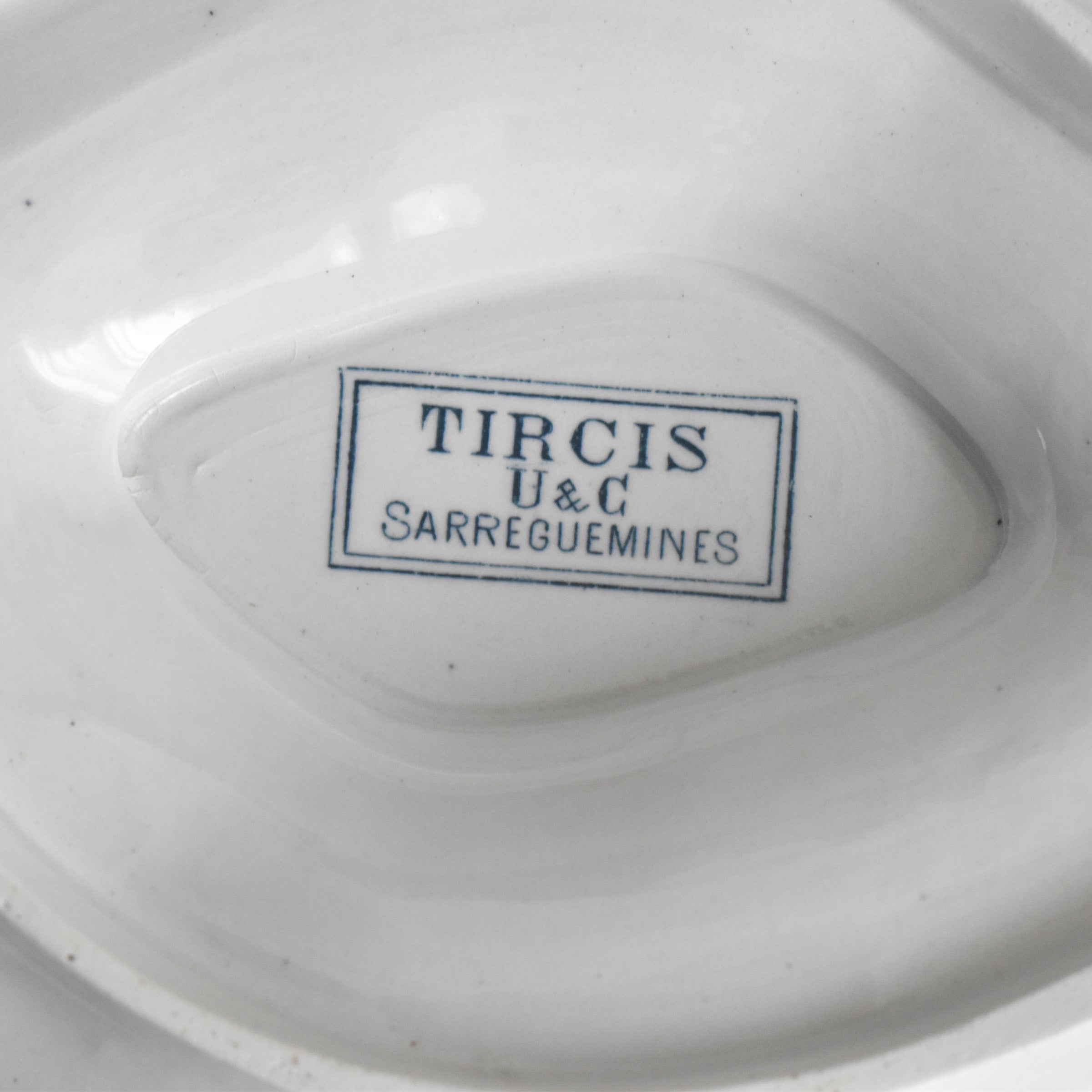 アンティークソーシエール蓋付き U&Cサルグミンヌ Tircis（ティルシス