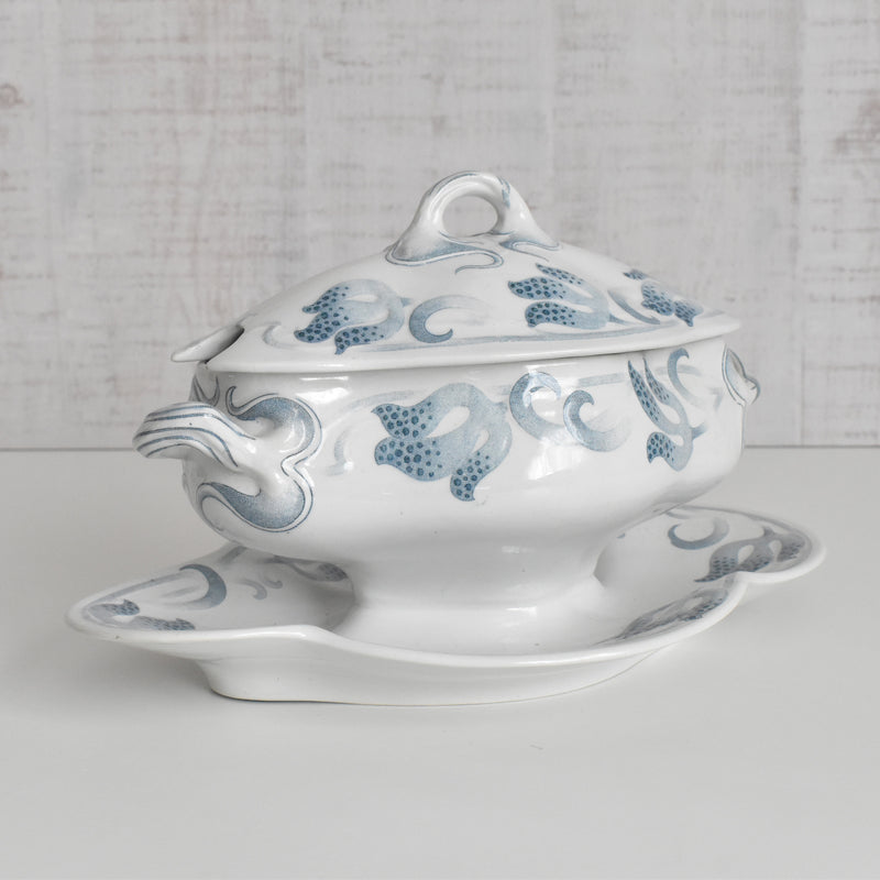 アンティークソーシエール蓋付き U&Cサルグミンヌ Tircis（ティルシス）