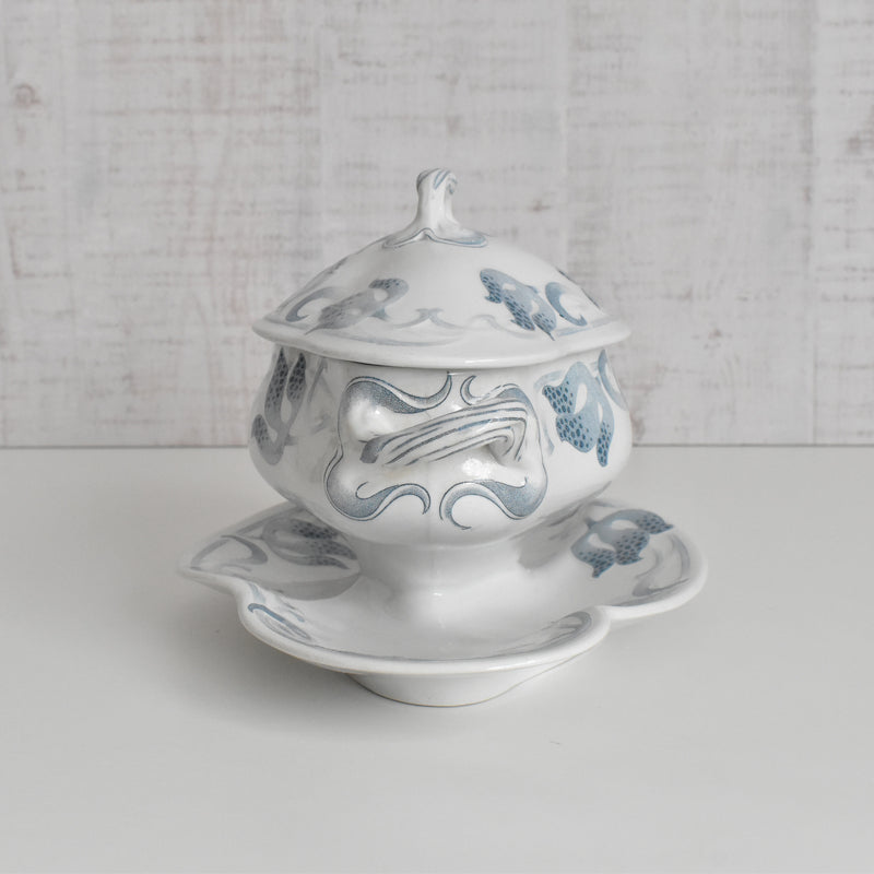 アンティークソーシエール蓋付き U&Cサルグミンヌ Tircis（ティルシス）