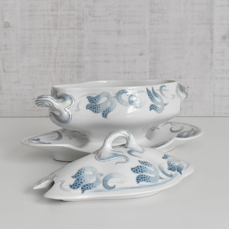 アンティークソーシエール蓋付き U&Cサルグミンヌ Tircis（ティルシス）