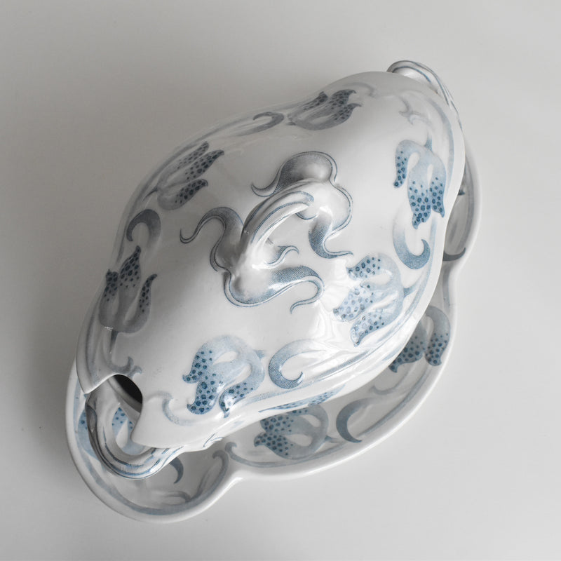 アンティークソーシエール蓋付き U&Cサルグミンヌ Tircis（ティルシス）