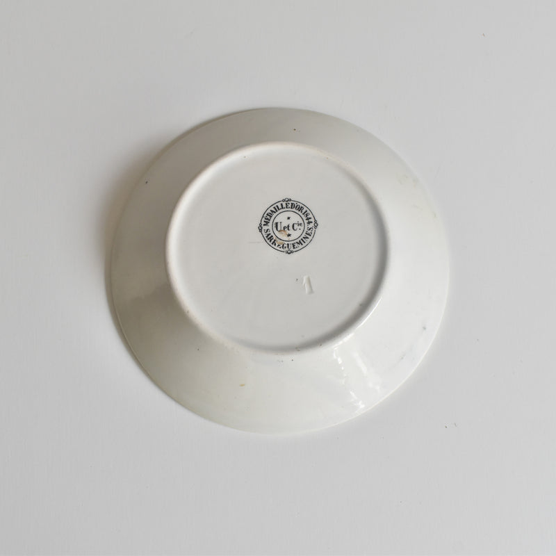Antique Saucer U&C Sarreguemines 1844 A