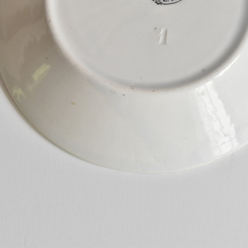 Antique Saucer U&C Sarreguemines 1844 A