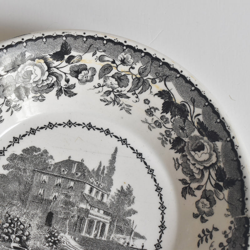 Antique Saucer U&C Sarreguemines 1844 A