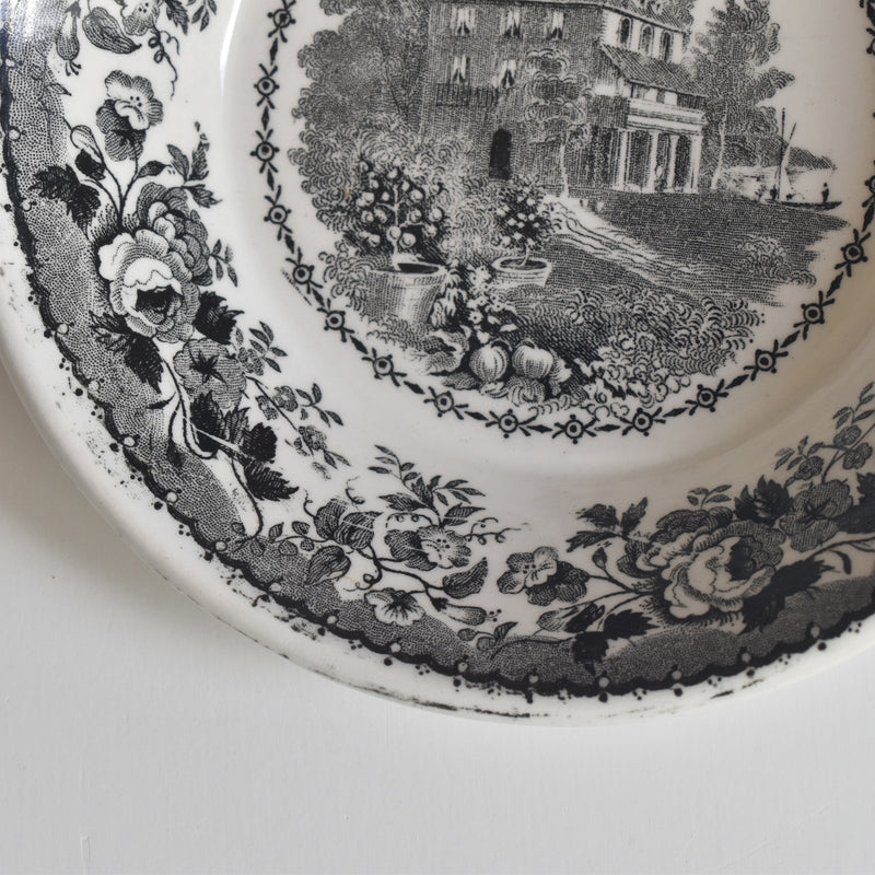Antique Saucer U&C Sarreguemines 1844 A