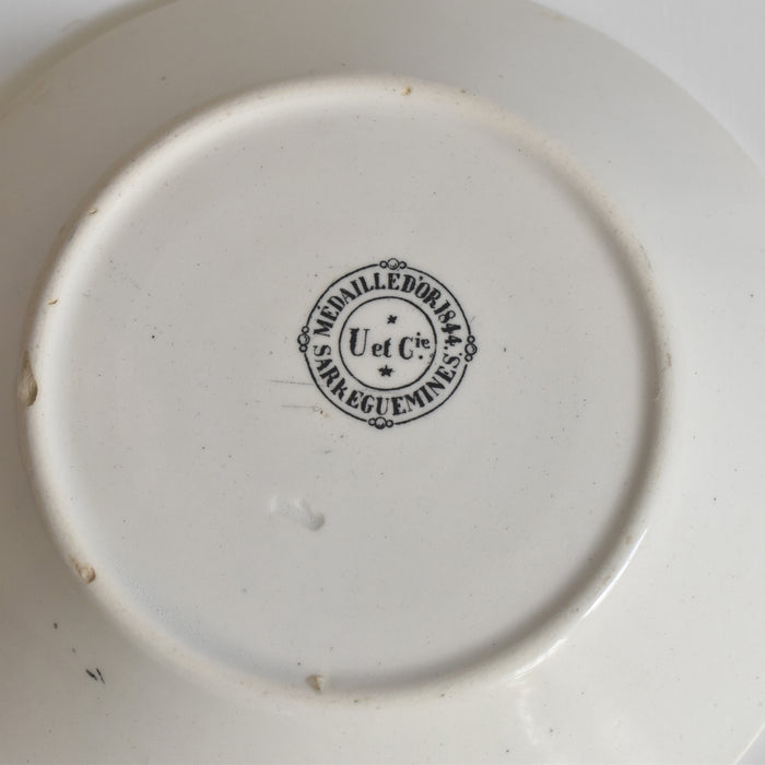 アンティークソーサー U&Cサルグミンヌ 1844 C