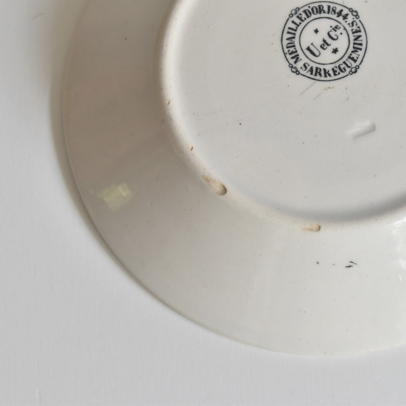 アンティークソーサー U&Cサルグミンヌ 1844 C