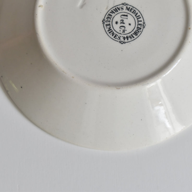 アンティークソーサー U&Cサルグミンヌ 1844 C