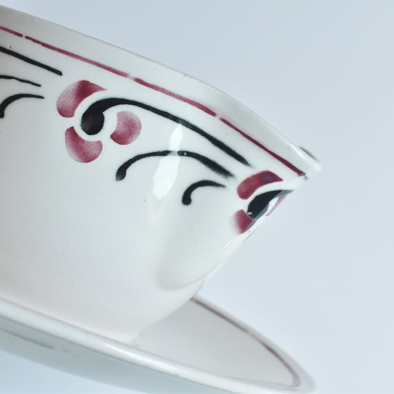 Antique Sauce Boat - Badonviller Beaurain
