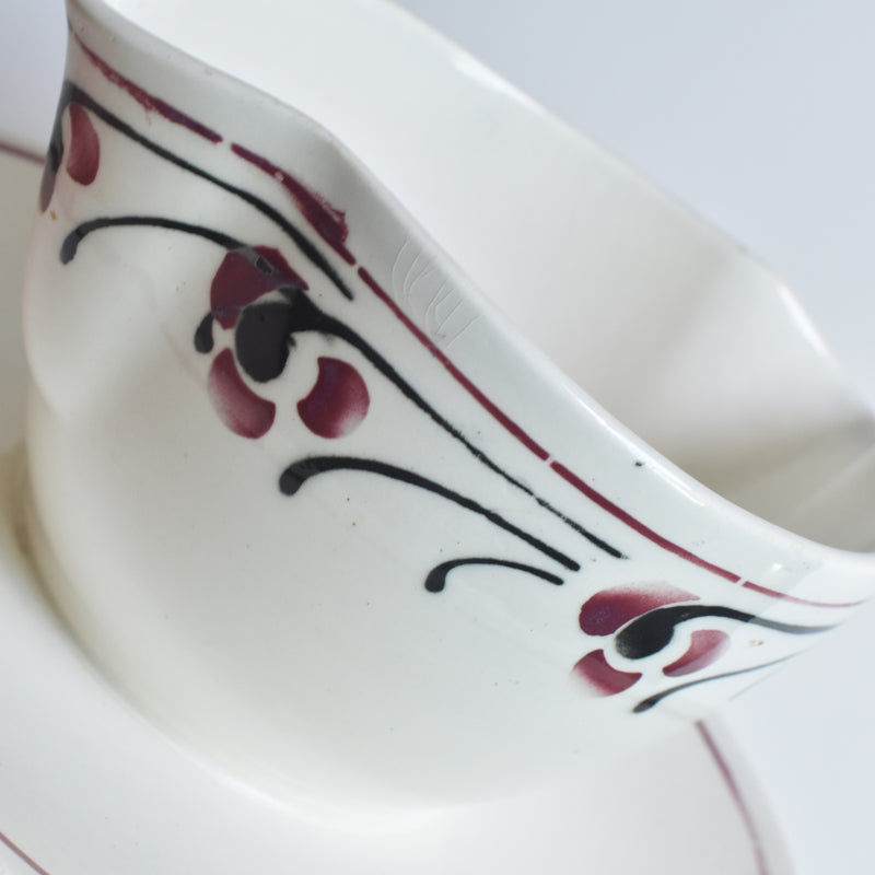 Antique Sauce Boat - Badonviller Beaurain