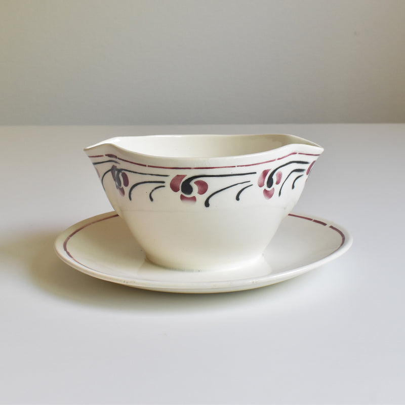 Antique Sauce Boat - Badonviller Beaurain
