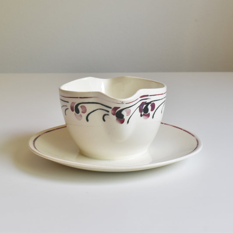 Antique Sauce Boat - Badonviller Beaurain