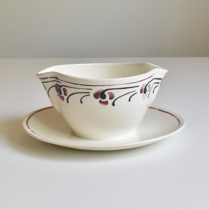 Antique Sauce Boat - Badonviller Beaurain