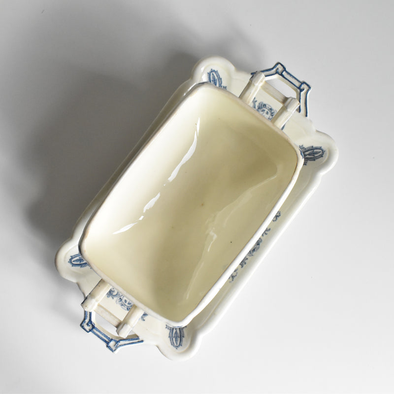 Antique Sauce Boat with Lid, SG Clairefontaine Renaissance