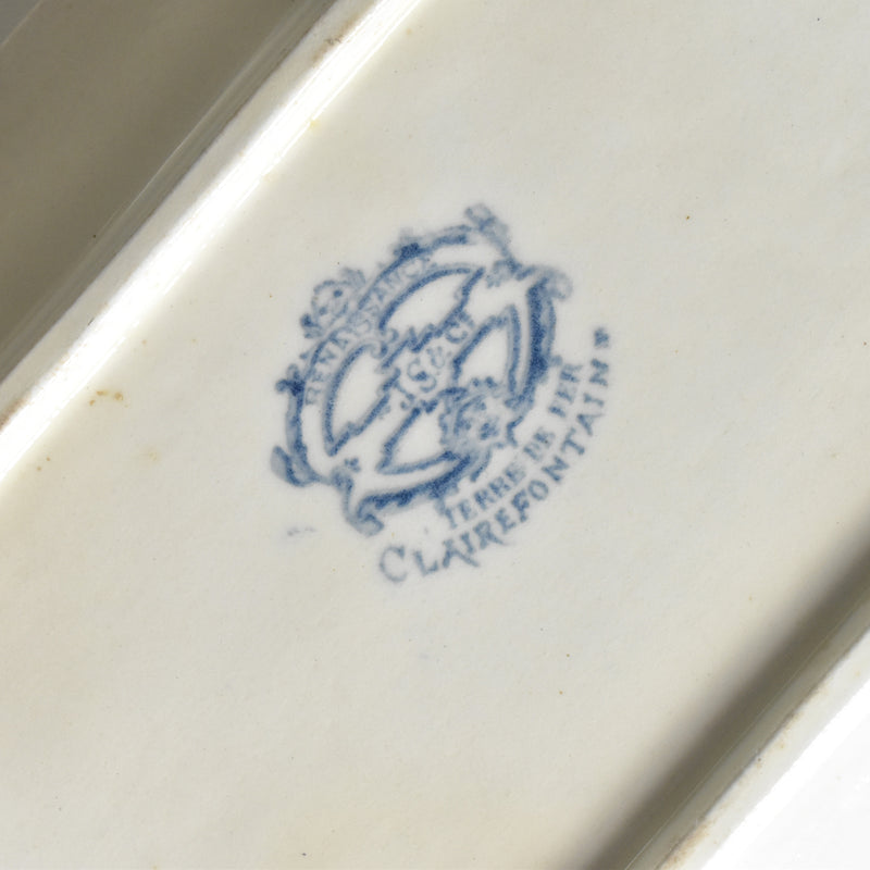 Antique Sauce Boat with Lid, SG Clairefontaine Renaissance