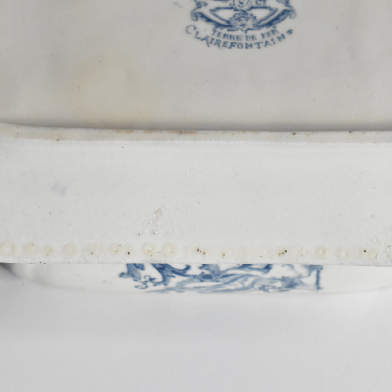 Antique Sauce Boat with Lid, SG Clairefontaine Renaissance
