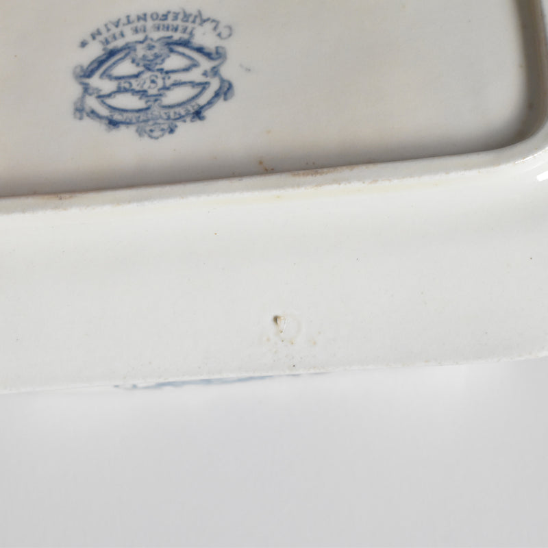 Antique Sauce Boat with Lid, SG Clairefontaine Renaissance