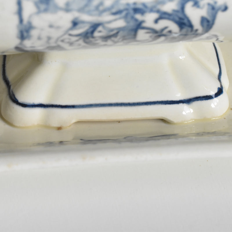 Antique Sauce Boat with Lid, SG Clairefontaine Renaissance