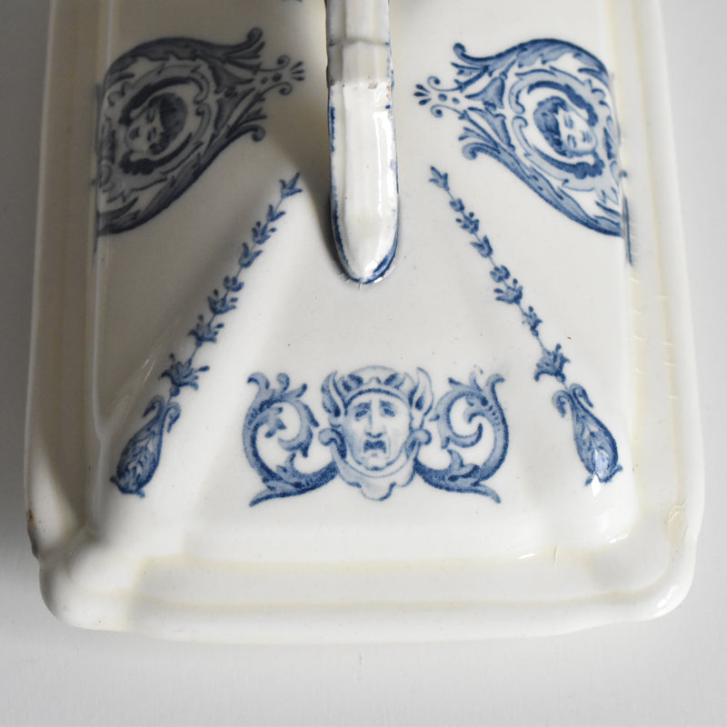 Antique Sauce Boat with Lid, SG Clairefontaine Renaissance