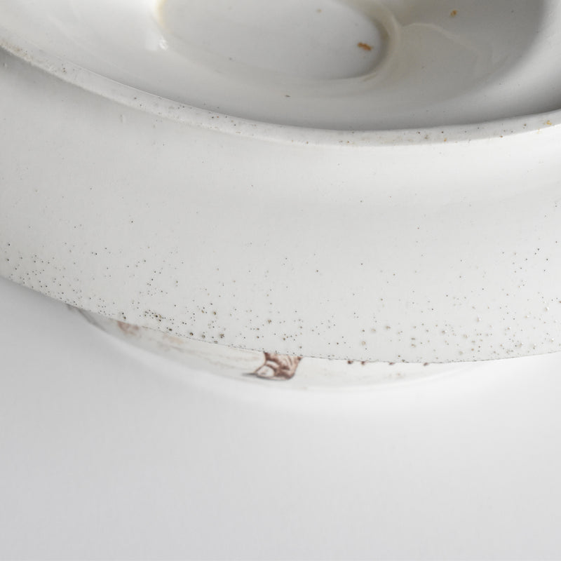 Antique Sauce Boat with Lid - Longchamp Bourgogne