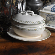 アンティークソーシエール 蓋付き ロンウイー