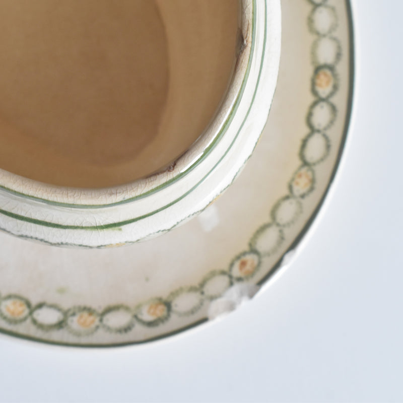 アンティークソーシエール 蓋付き ロンウイー